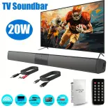 [Ship từ Tp.HCM] 20W Loa Bluetooth Công Suất Lớn Soundbar Di Động Bass Nặng Điều Khiển Từ Xa Không Dây Máy Tính Để Bàn Loa Rạp Hát Tại Nhà Với Điện Thoại Máy Tính