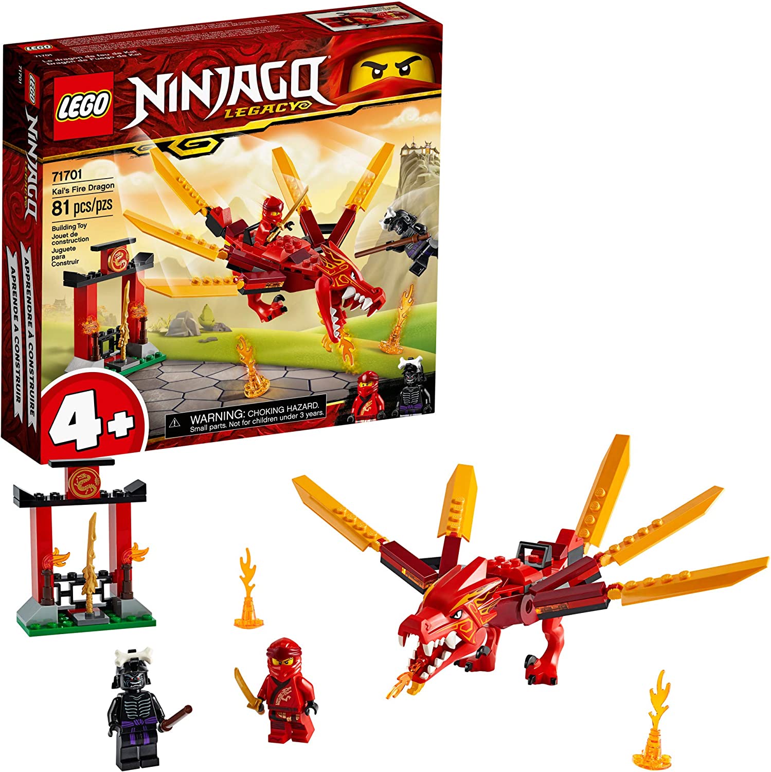 Đồ chơi lego ninjago - rồng lửa của kai - mã sp 71701