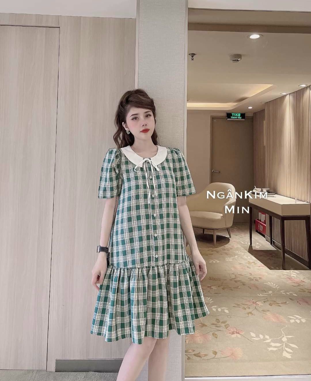 ĐẦM BẦU-VÁY BẦU CÔNG SỞ ĐI TIỆC MÙA HÈ KẺ SỌC CHO MẸ BẦU ĐI LÀM ĐI CHỚI