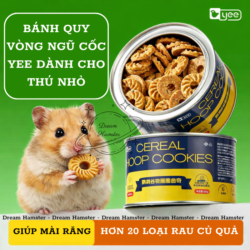 Bánh quy vòng ngũ cốc, hơn 20 loại rau củ quả Yee dành cho thú nhỏ