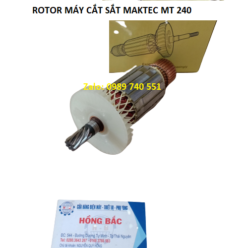 Rotor dongcheng lắp cho máy cắt sắt Maktec MT 240