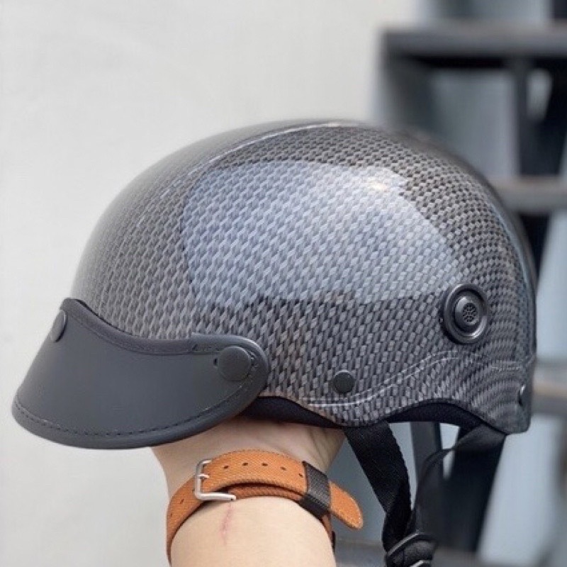 nón bảo hiểm nhúng carbon vân