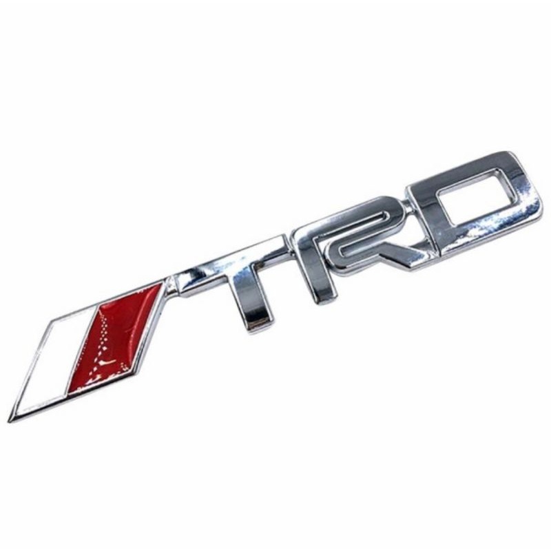 Tem Logo chữ nổi TRD trang trí ô tô xe máy