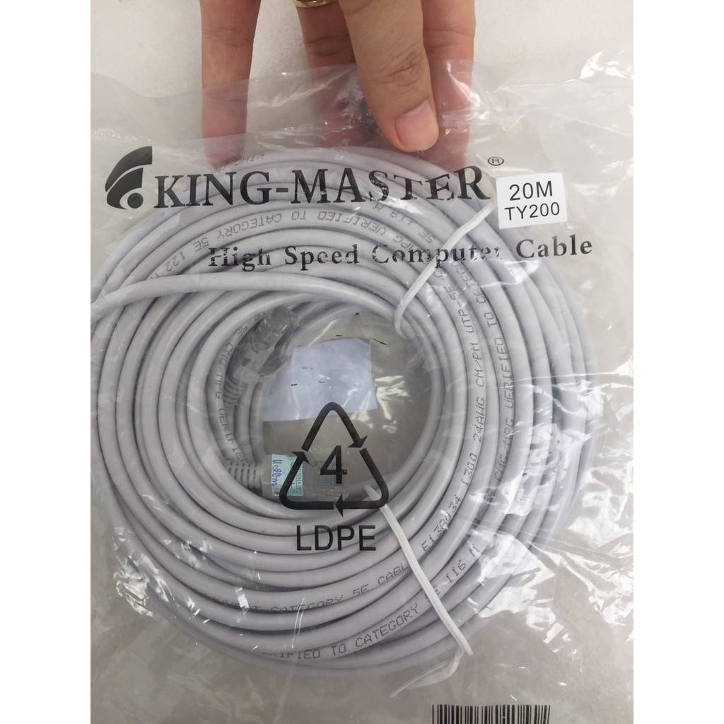 Dây cáp mạng kingmaster bấm sẵn 2 đầu j45 dài 1.5m/3m/5m/10m/15m/20m
