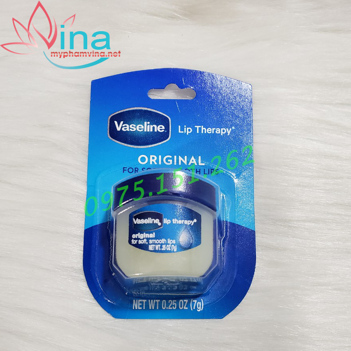 [HCM]DƯỠNG MÔI VASELINE LIP THERAPY ORIGINAL 7GR - MỸ