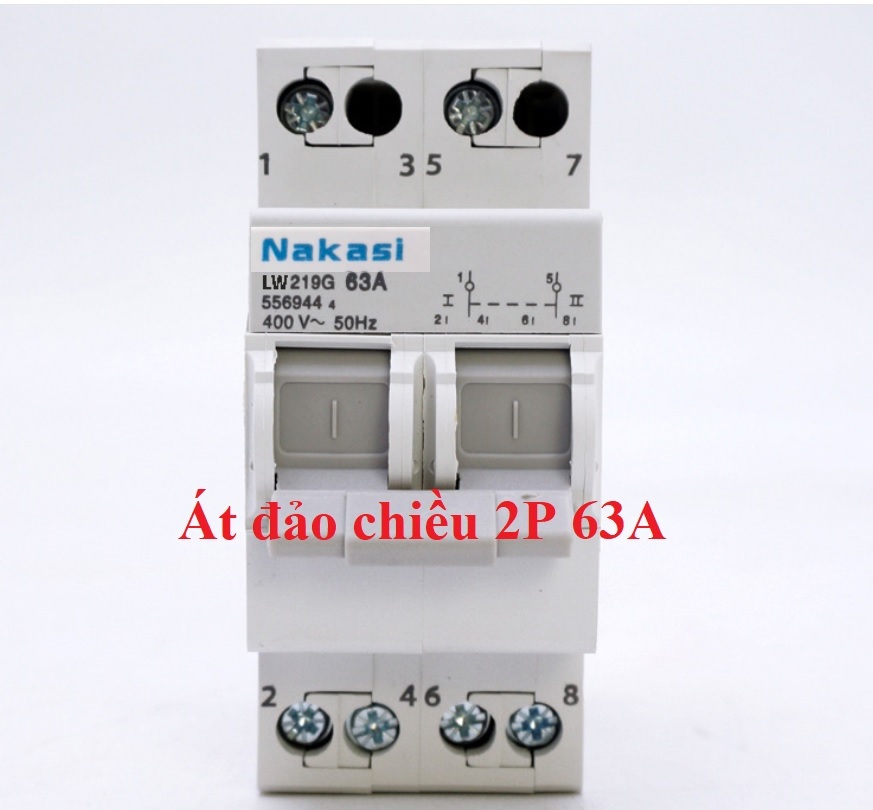 APTOMAT đảo chiều 2P 63A NAKASI