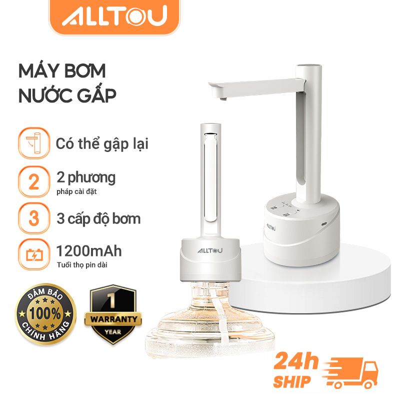 ALLTOU Vòi bơm nước tự động,Vòi bơm nước uống Vòi nước,Vòi bơm nước điện tử tự động có sạc USB,Vòi bơm hút bình nước bình rượu điện tự động ,phù hợp với gia đình công sở,Thích hợp cho nước đóng chai 5L-18L,Vòi bơm nước thông minh,Máy bơm hút bình nước
