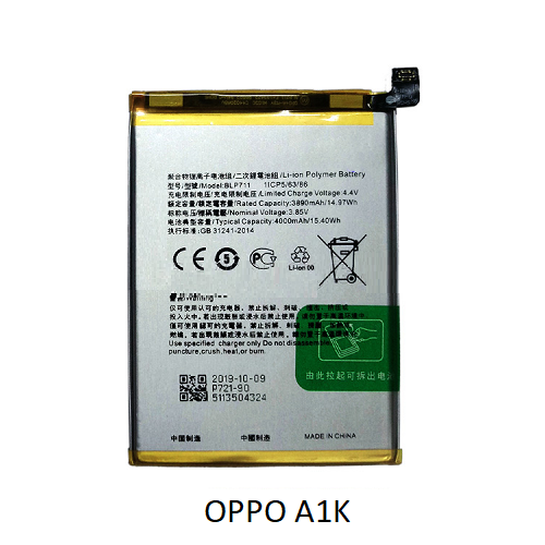 Pin oppo a1k blp711