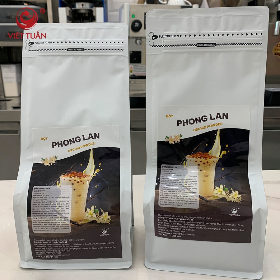 Bột phong lan việt tuấn thơm mùi vanila, bột trộn sẵn tiện lợi gói 1kg
