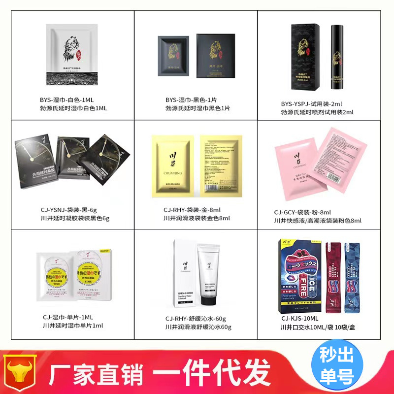 Kawai Bo Genji Gift Set Chuanjing Lubricating Fluid 60ml Delayed Spray