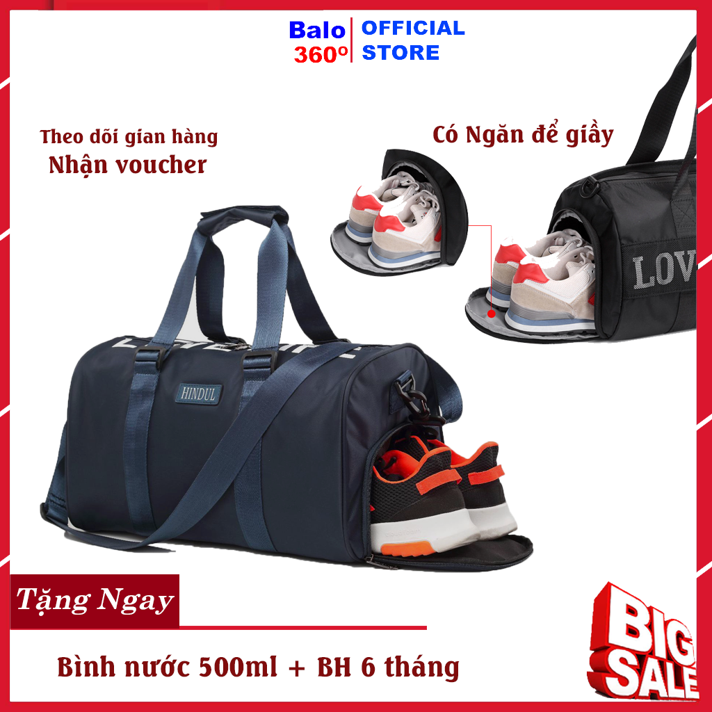 Túi du lịch có ngăn đựng giày hindul - túi xách du lịch chống thấm nước - túi du lịch nam nữ thời trang