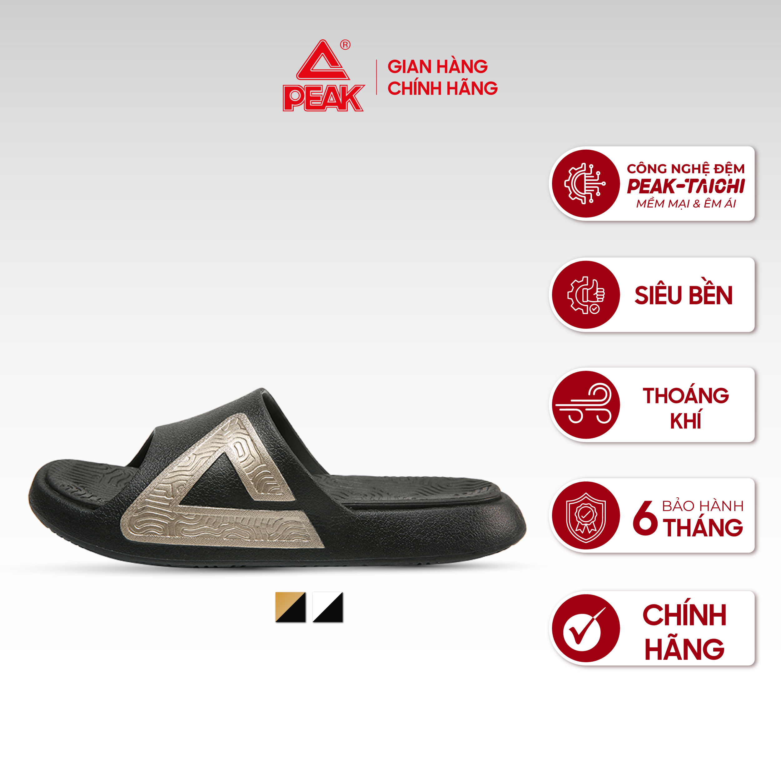 Dép Nam Nữ PEAK Taichi Slippers Nam Nữ E92037L ET32027L