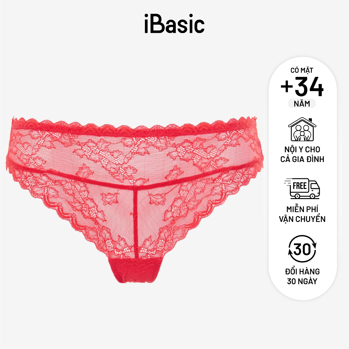 Quần lót nữ ren iBasic bikini PANW136