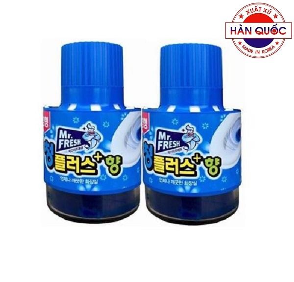 [HCM]Bộ 2 Chai thả bồn cầu tự động làm sạch diệt khuẩn và làm thơm Mr.Fresh STM1