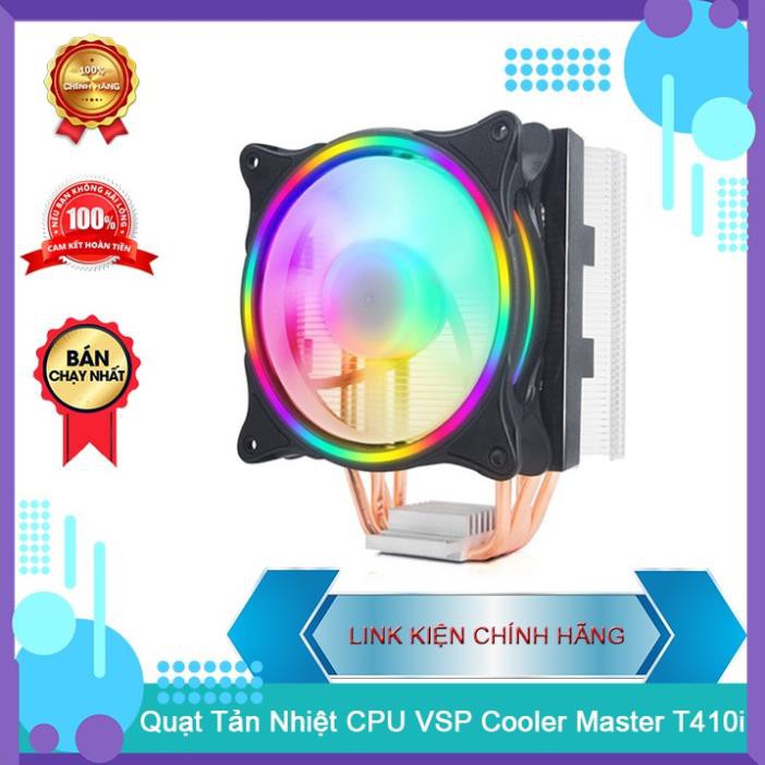 Tản nhiệt cpu vsp cooler master t410i led rgb, tản nhiệt khí ống đồng