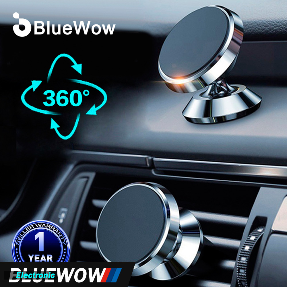 BlueWow Giá Đỡ Điện Thoại Nam Châm Trên Xe Hơi Giá Đỡ Điện Thoại Di Động Gắn Nam Châm Bằng Kim Loại Lỗ Thông Hơi Cho Xe Hơi [SD-01]