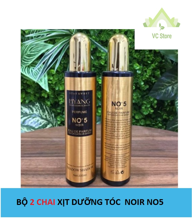 Bộ 2 Chai Xịt Tóc Hương Nước Hoa NO5 220ml - Mẫu mới