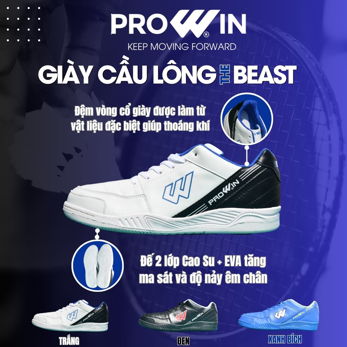 Prowin - Giày cầu lông nam The Beast