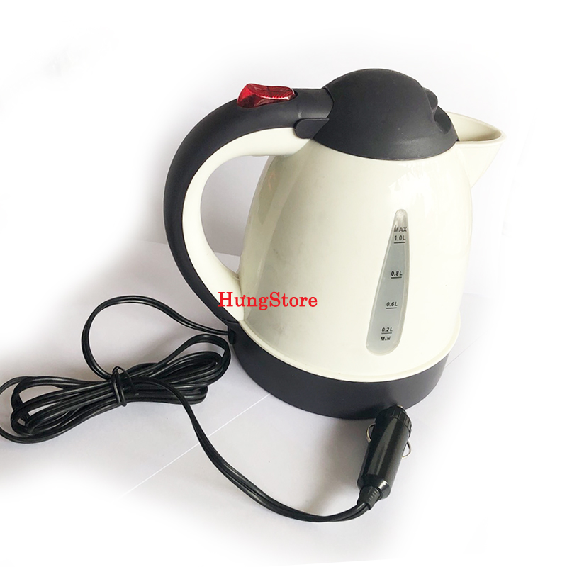 Bình đun nước 12V-24V 1L,sử dụng điện bình ắc quy