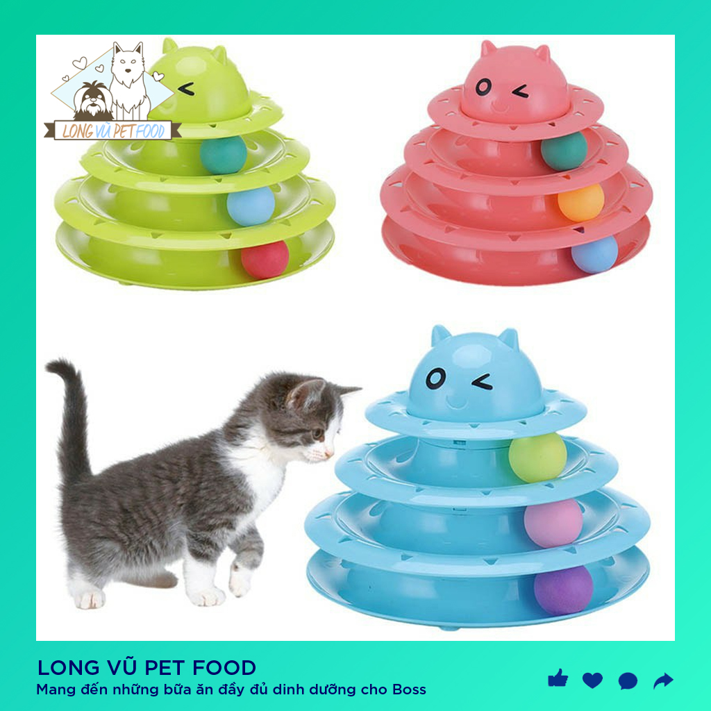 ĐỒ CHƠI Tháp MÈO 3 TẦNG, đồ chơi cho chó, đồ chơi cho mèo, đồ thú cưng