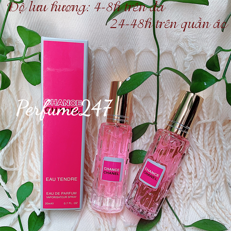 Combo 2 chai nước hoa mini xách tay nữ 20ml đủ mùi -thơm cực lâu-chance hồng