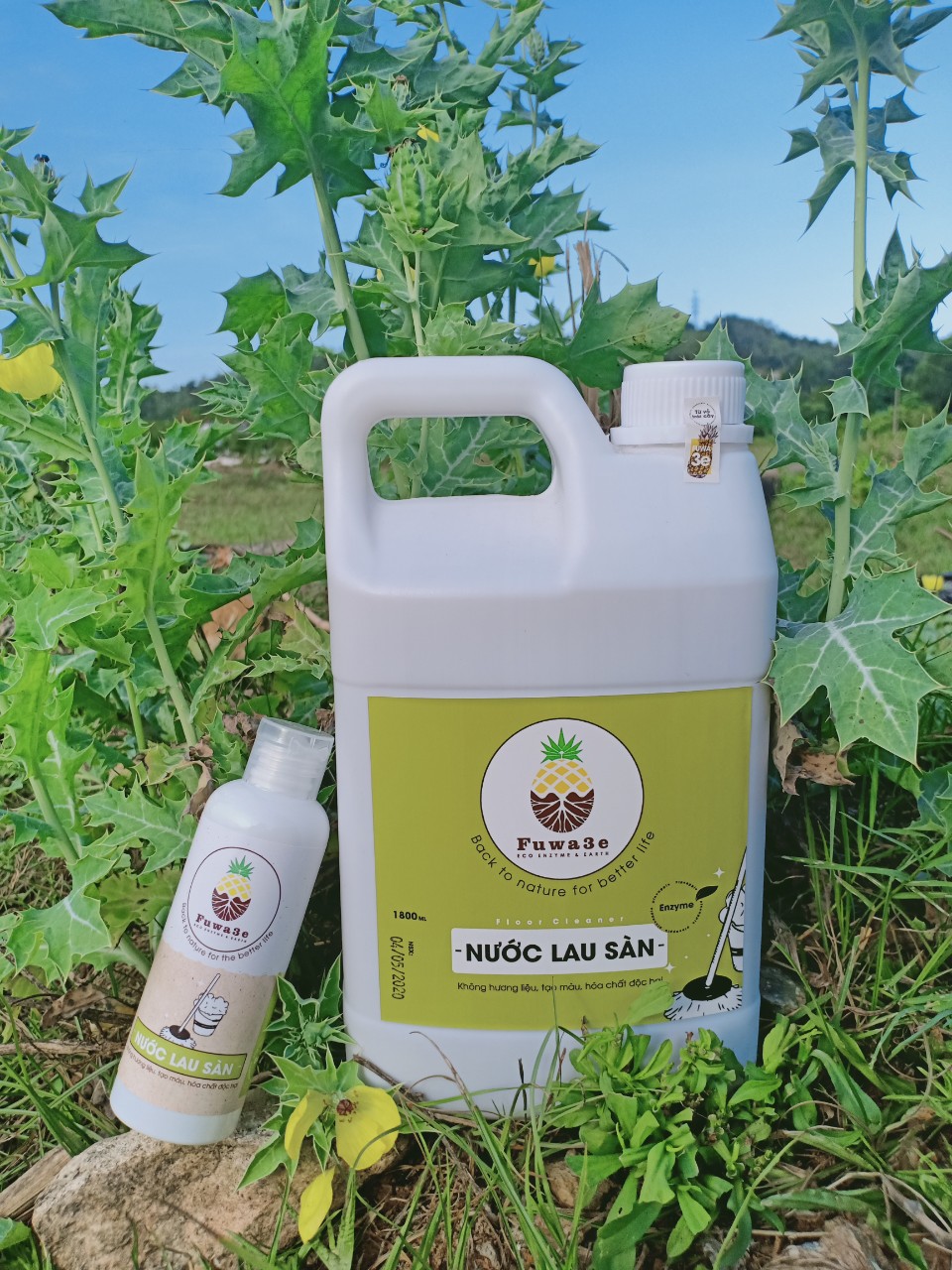 Nước lau sàn từ vỏ trái cây fuwa3e - chai 18lít
