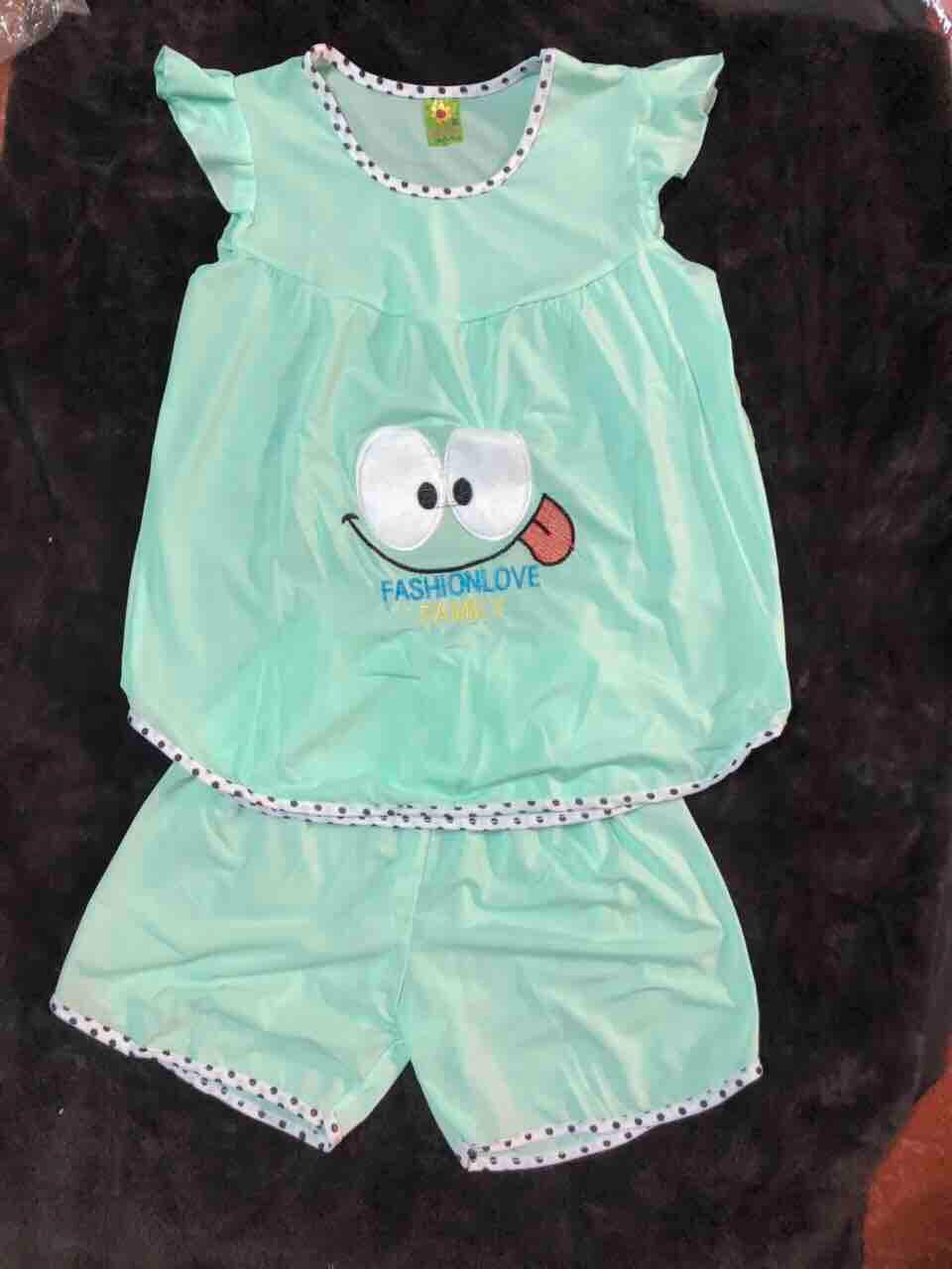 Combo 4 bộ thun lạnh bé gái size 30-40kg