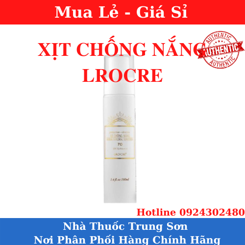 Kem chống nắng dạng xịt lrocre không gây bóng nhờn- ts02