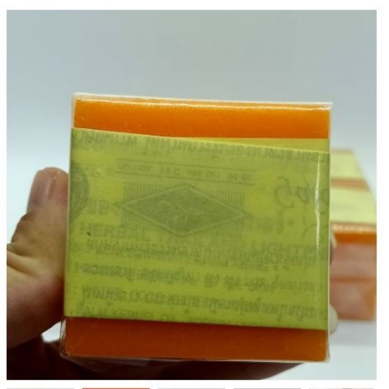 Xà phòng cam nghệ orange natural soap thái lan 65gr -hàng xịn- xà phòng cam nghệ thái lan