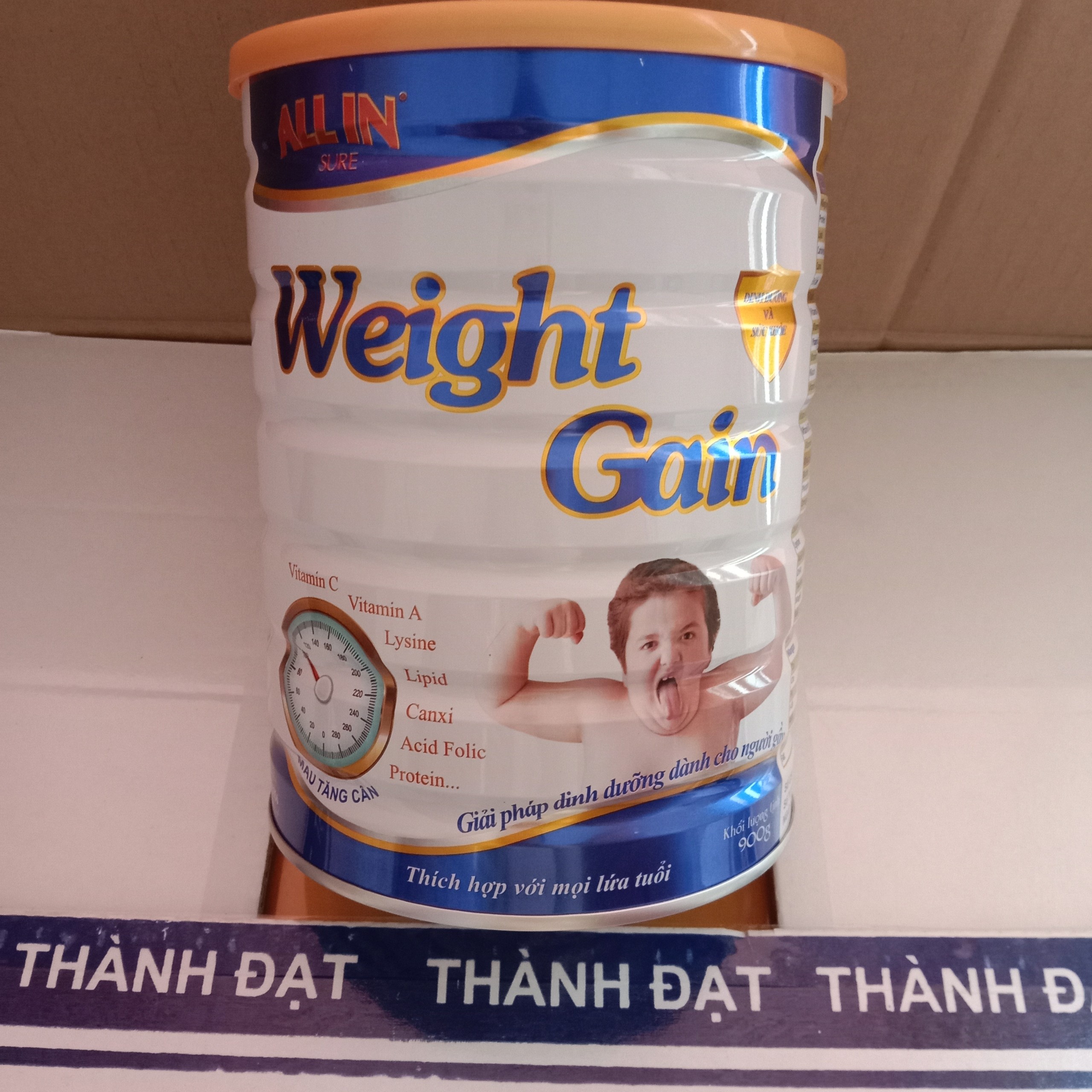Sữa tăng cân dành cho người gầy all in sure weight gain lon 900g