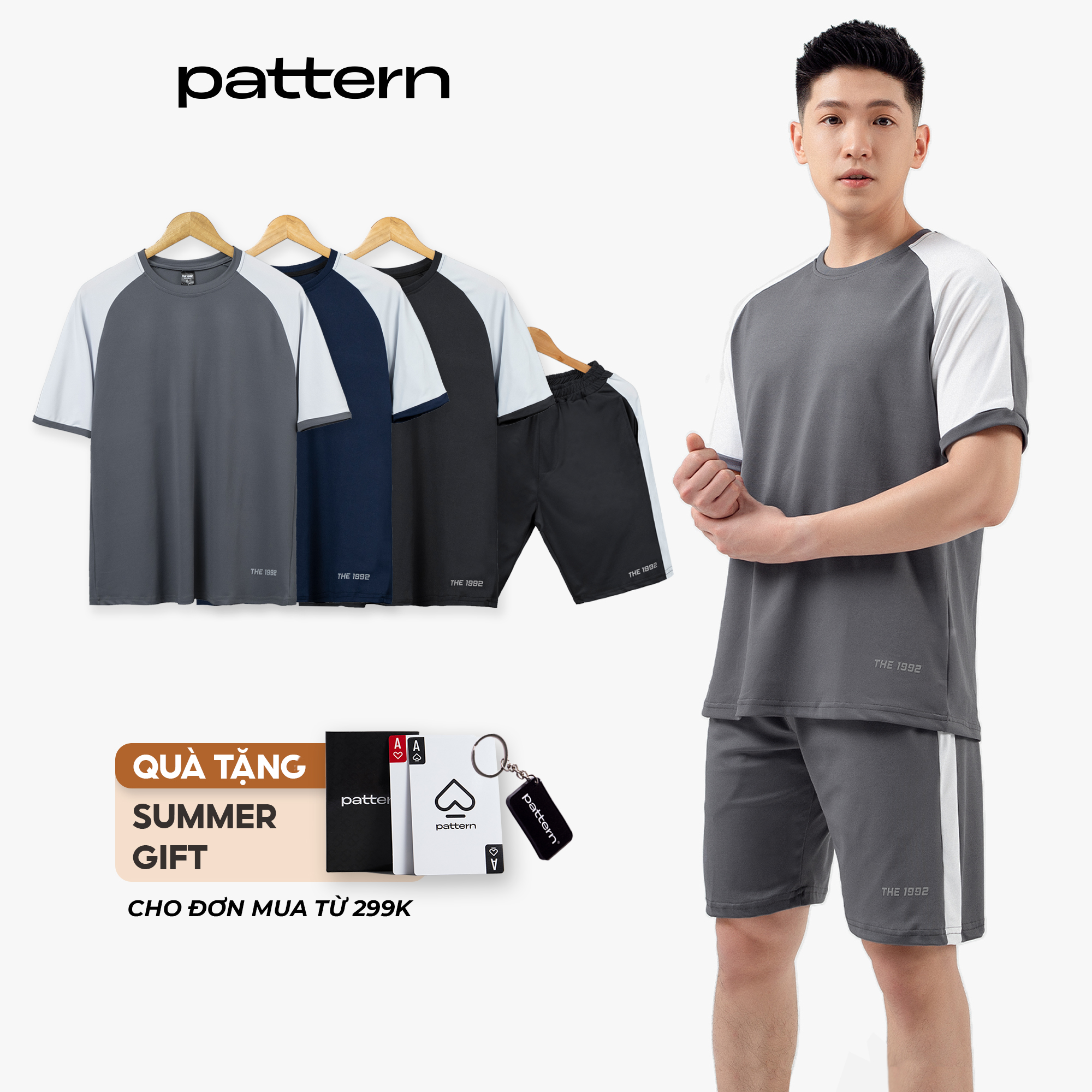 Bộ quần áo thể thao nam pattern the 1992 phối tay