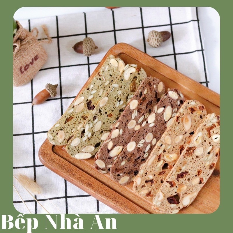 Combo 1 kg Biscotti - Hoàn toàn từ bột mỳ nguyên cám HOT SALE