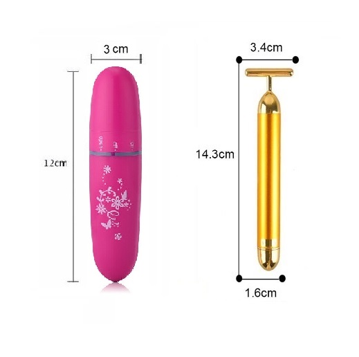 [Combo 2 Máy Massage không dây] Massage mát mini cầm tay không dây - Electric Mini Vibrations Pouch Eye Pen (Bút Massage mini cầm tay, máy mát xa mắt mini)
