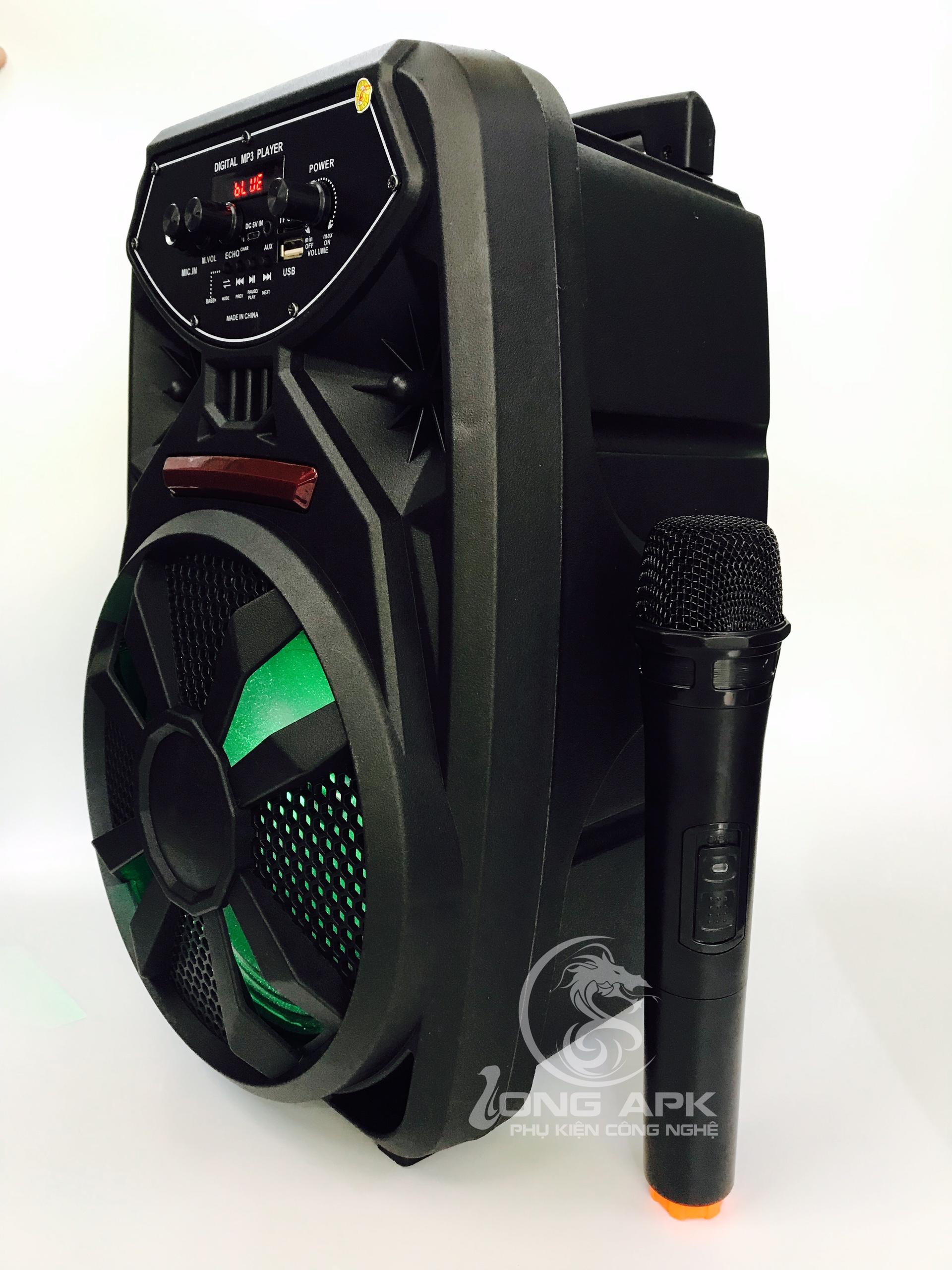 Loa Karaoke Bluetooth Mini PK-09 tặng kèm một Micro hát không dây