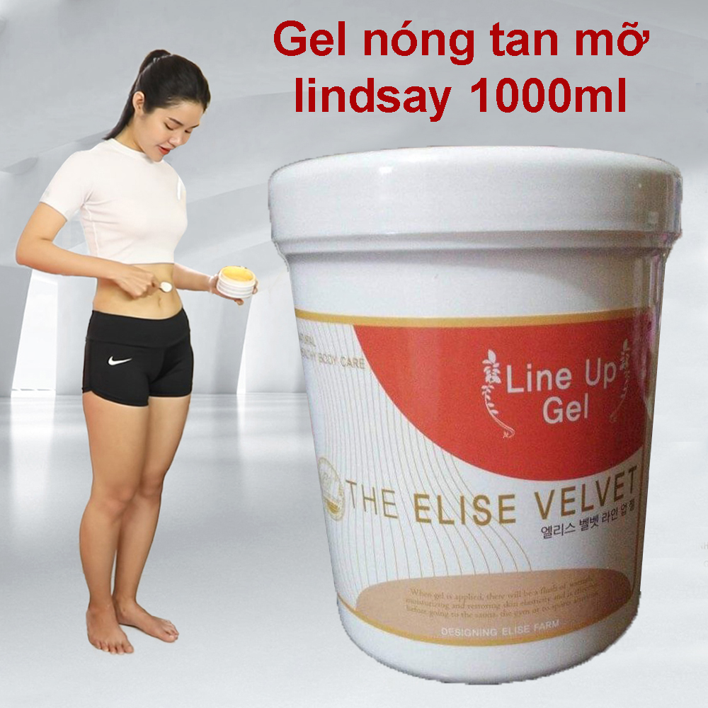 Gel nóng tan mỡ Lindsay The elise velvet 1000gr, có tác dụng tan mỡ nhanh, An toàn , hiệu quả