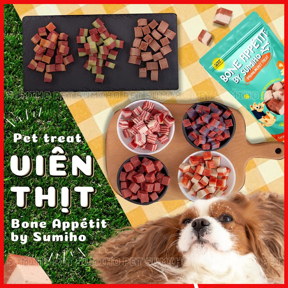 Bánh thưởng cho chó Bone Appétit by Sumiho nhóm viên thịt cá