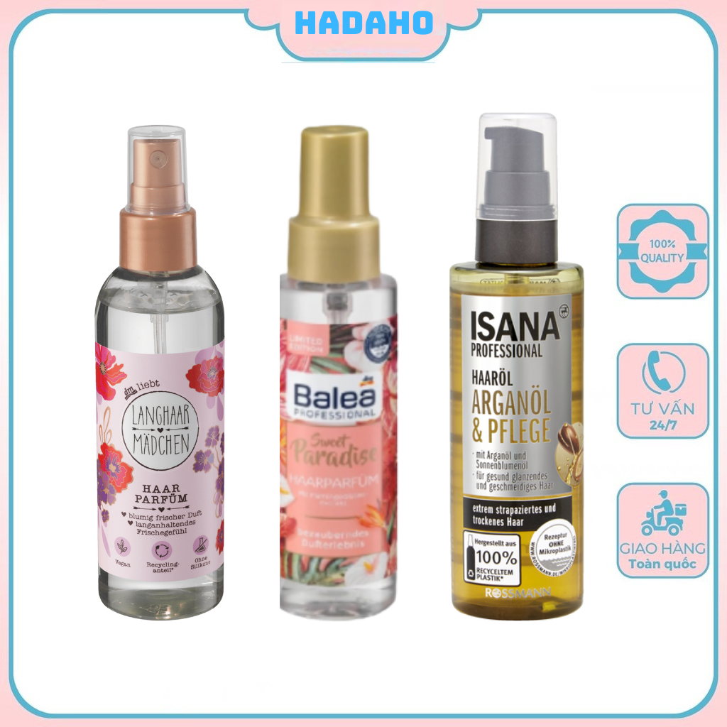 Nước hoa xịt tóc balea limited edition, Nước xịt tóc Isana - Xách tay Đức