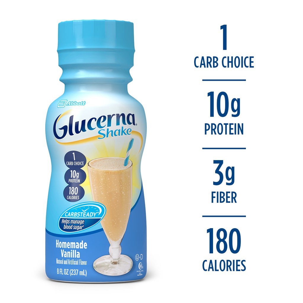 Date 04/2025 Sữa nước Glucerna Mỹ cho người tiểu đường chai 237ml