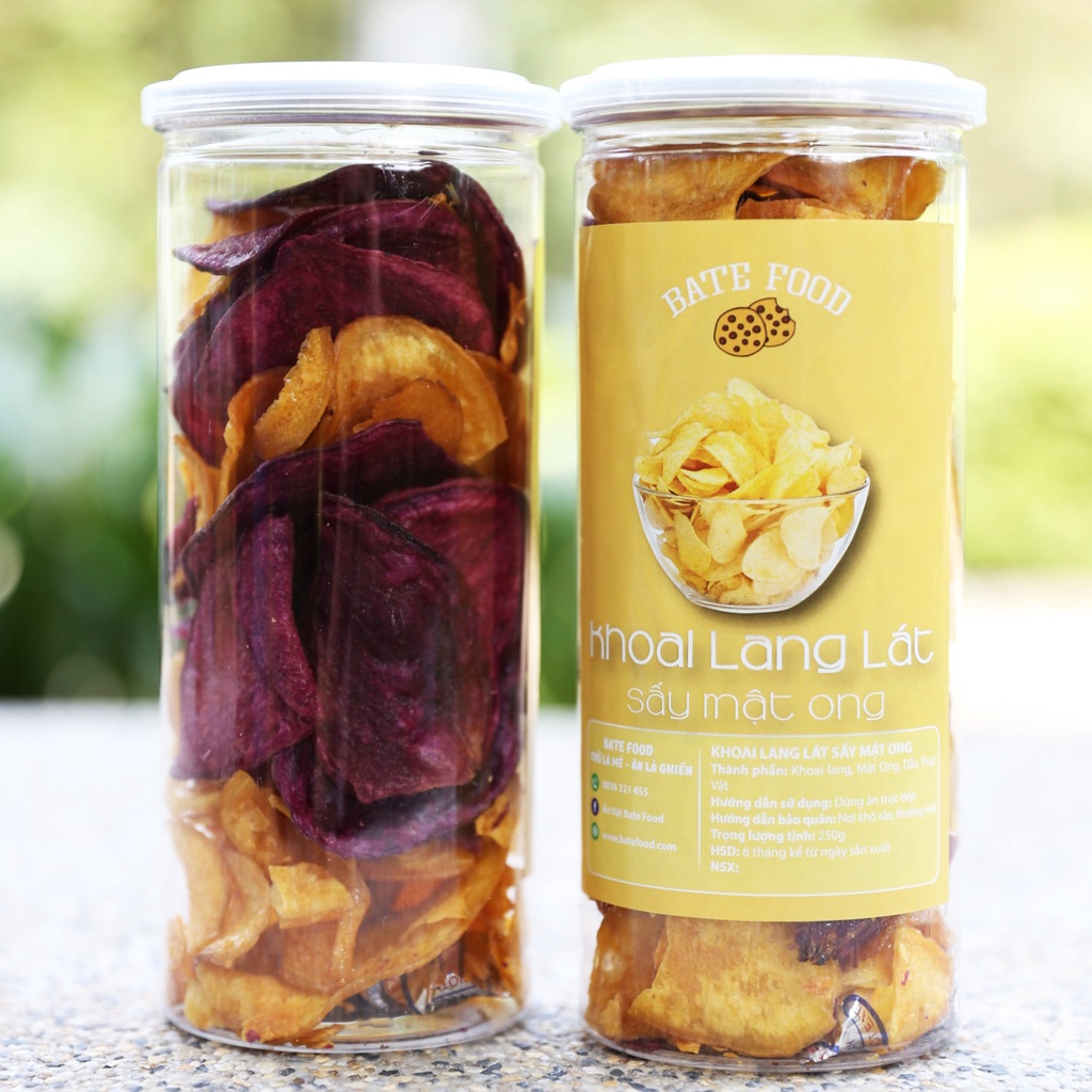 Khoai lang sấy mật ong 250gr, đồ ăn vặt khoai lang sấy giúp giảm cân