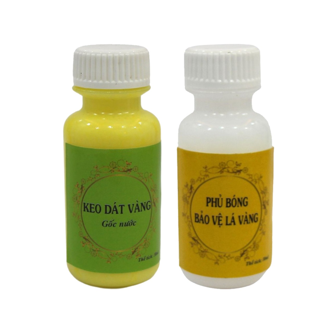 Cặp keo phủ dát vàng gốc nước size nhỏ