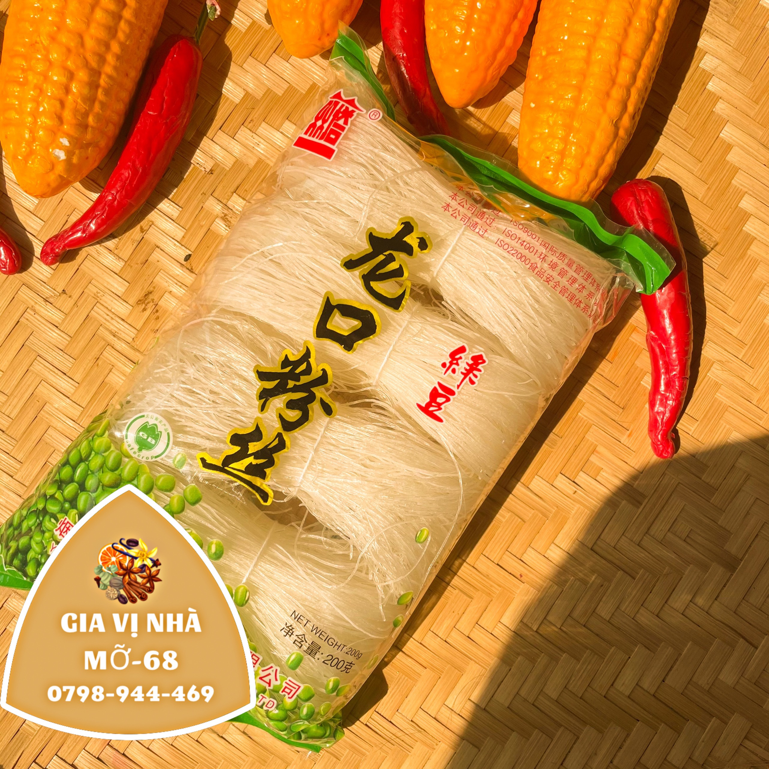 Bún tàu đậu xanh tháp đôi- gói 200gr