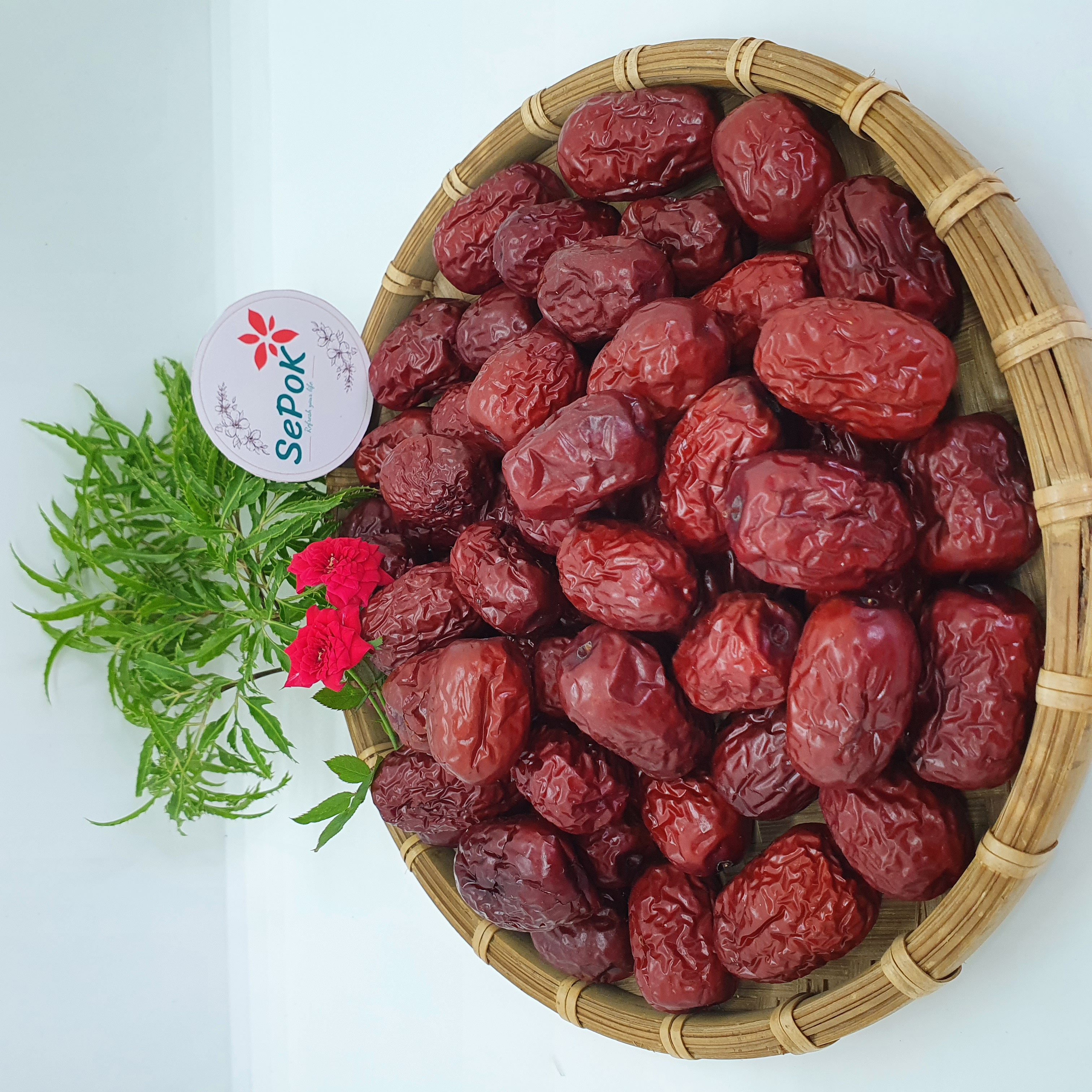 Táo đỏ sấy khô -túi 500g-Sepok