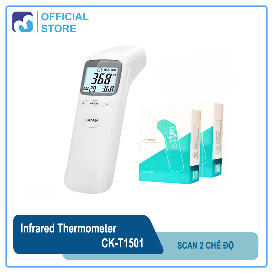 Nhiệt kế hồng ngoại đo trán infrared thermometer ck-t1501 nhiệt kế điện tử đo không tiếp xúc theo dõi thân nhiệt - chính hãng
