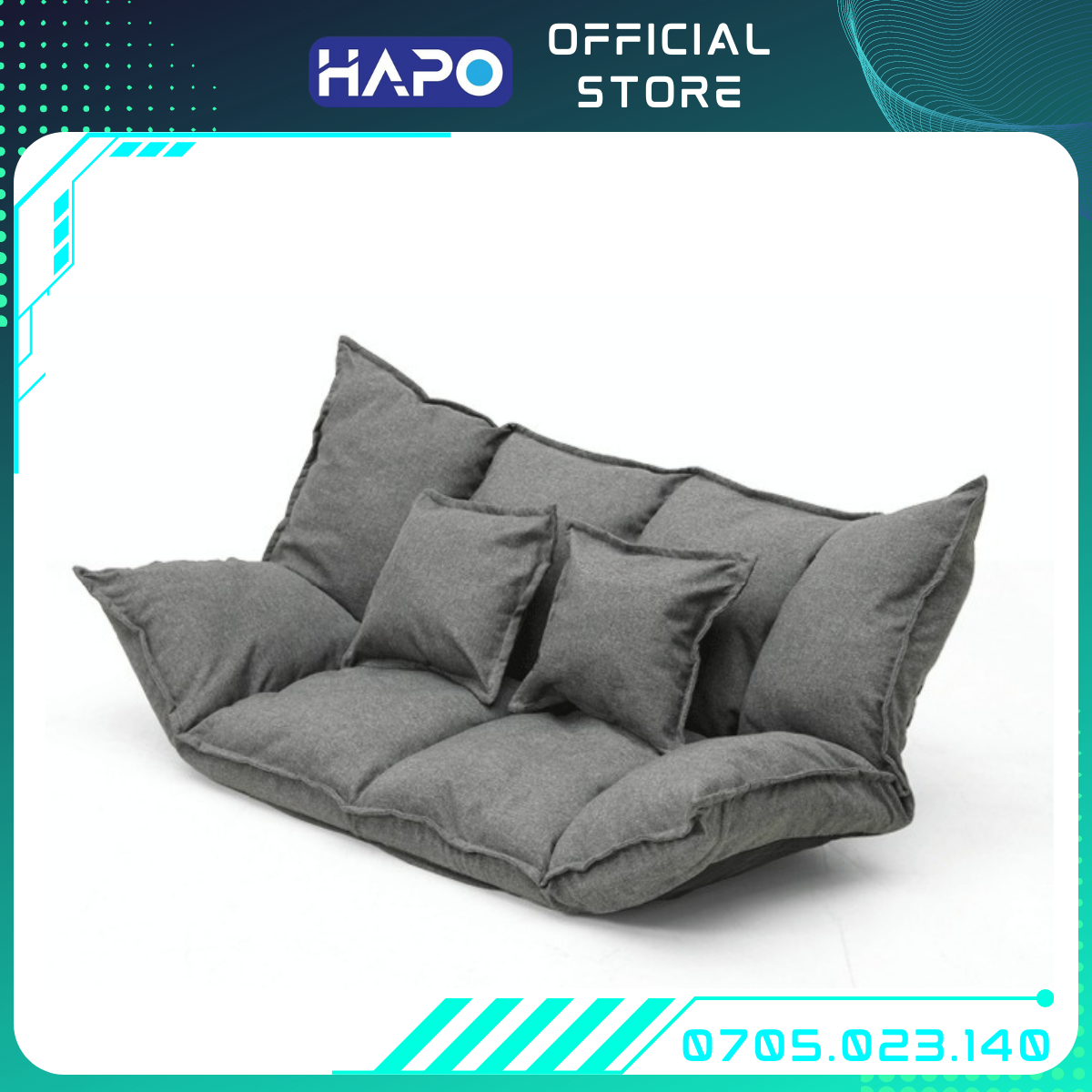 Sofa lười đa năng biến hình cao cấp, Sofa giường bệt tatami Nhật Bản, Ghế lười tự điều chỉnh phong cách Tropical