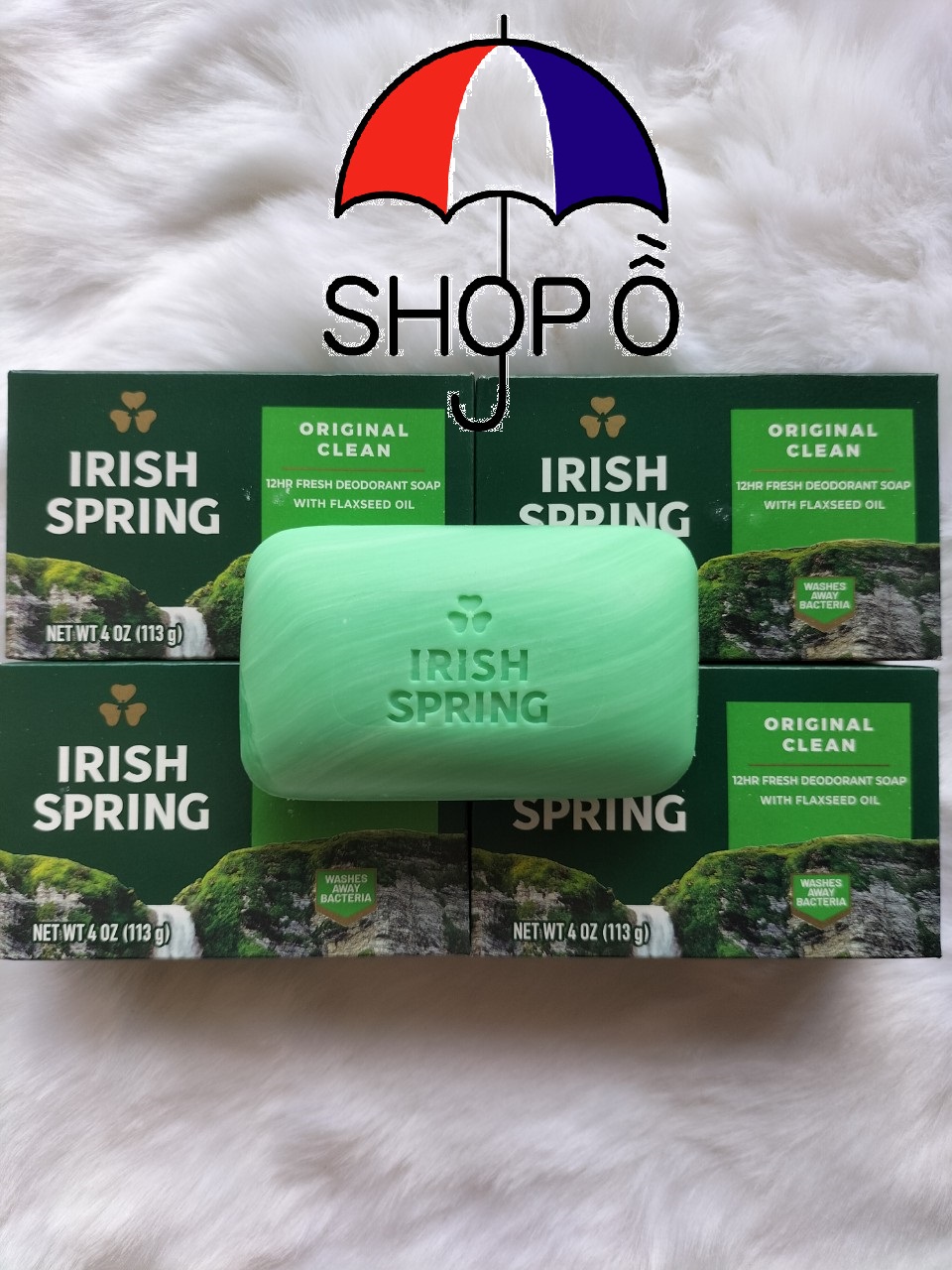 [HCM]Combo 5 cục xà bông cục Irish Spring 113gram cực thơm- XÀ PHÒNG IRIS