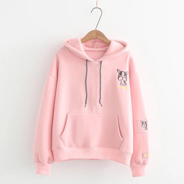 [HCM](Giá Sập Sàn) Áo Khoác Nỉ Hoodie Hevi Thời Trang Nữ Hình Cún Cute (Nhiều Màu)