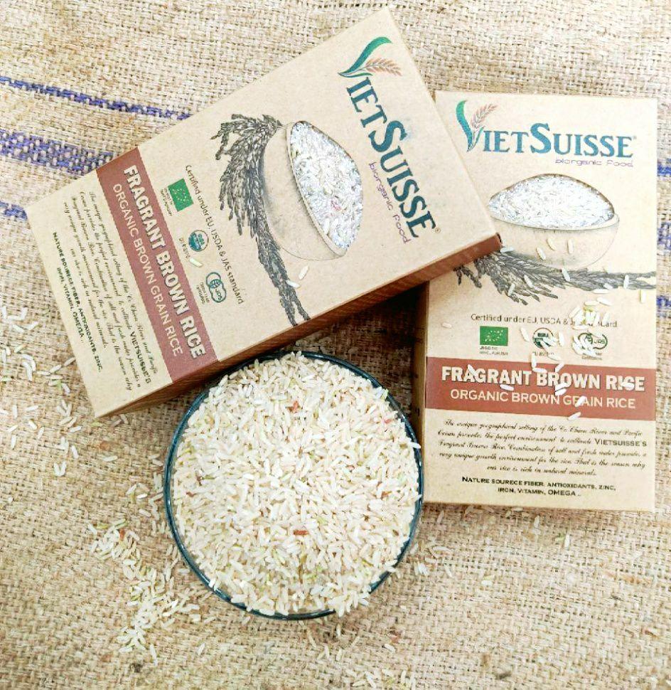 Gạo lứt hữu cơ Vietsuisse - 2kg