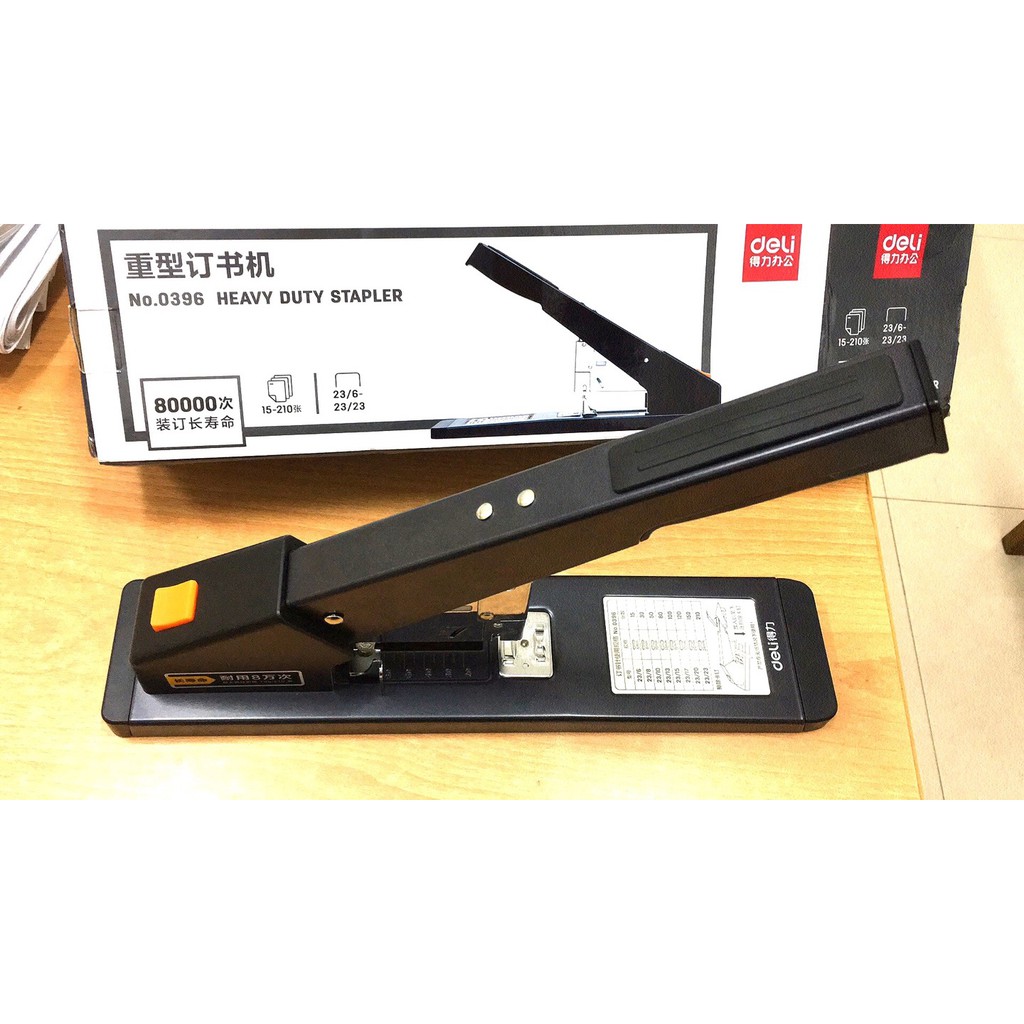 Dập ghim đại siêu bền 240tờ deli 396