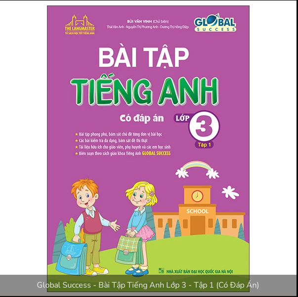 Global Success - Bài Tập Tiếng Anh Lớp 3 - Tập 1 (Có Đáp Án)