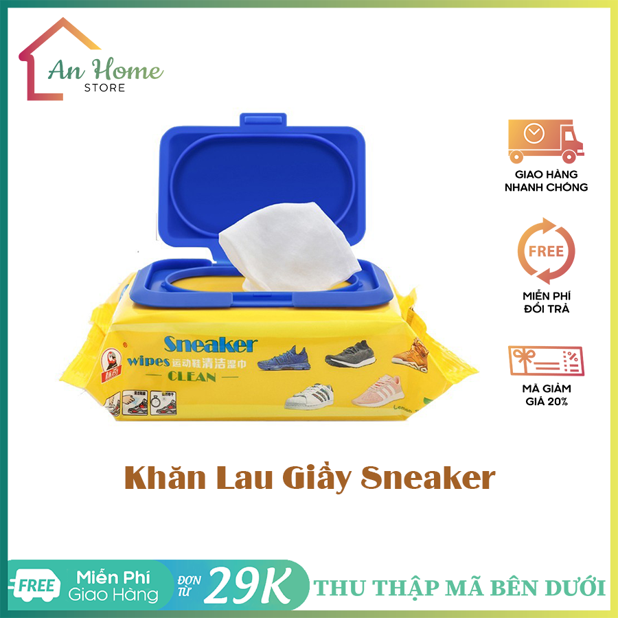 Khăn lau giày sneaker thần thánh, khăn lau giày siêu sạch, khăn lau đa năng tiện dụng